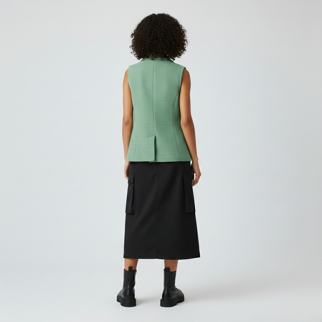 Tailored Sleeveless Blazer Vest