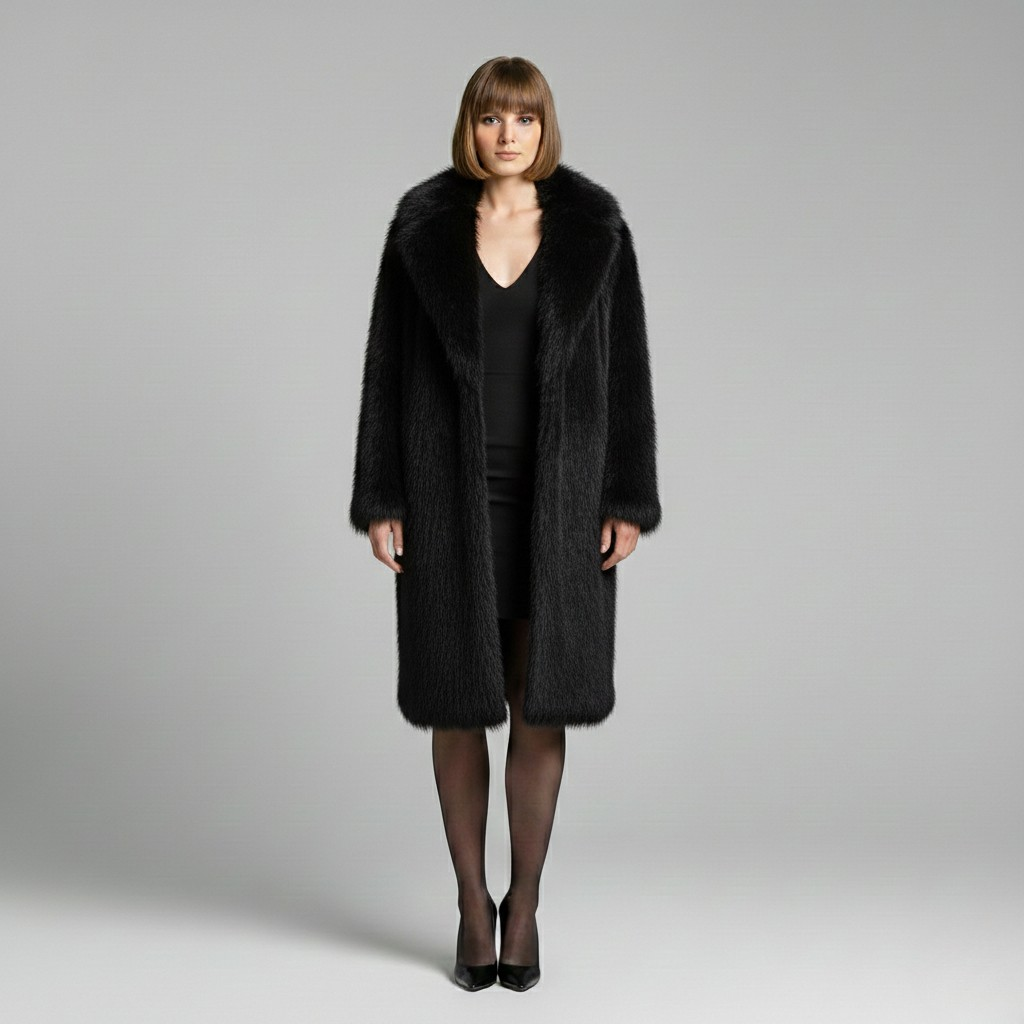 Luxe Faux Fur Longline Coat