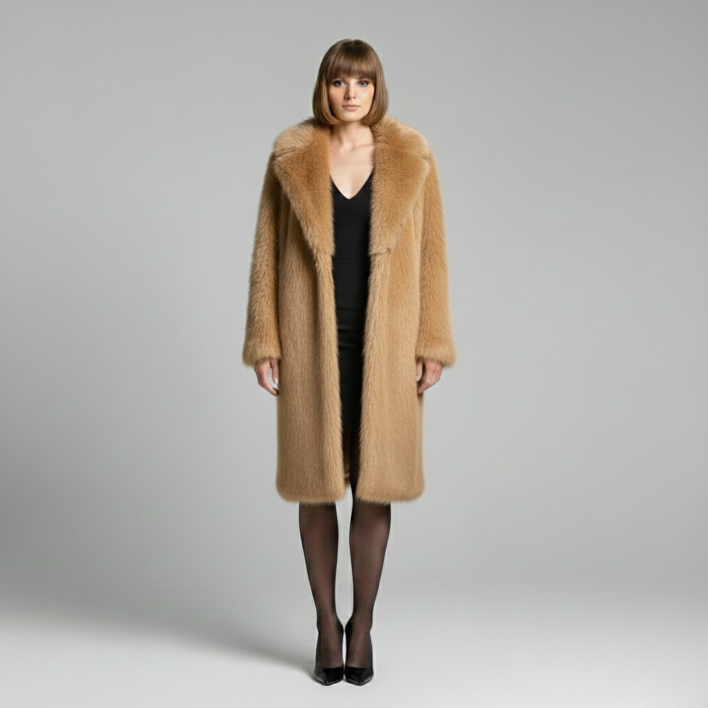 Luxe Faux Fur Longline Coat
