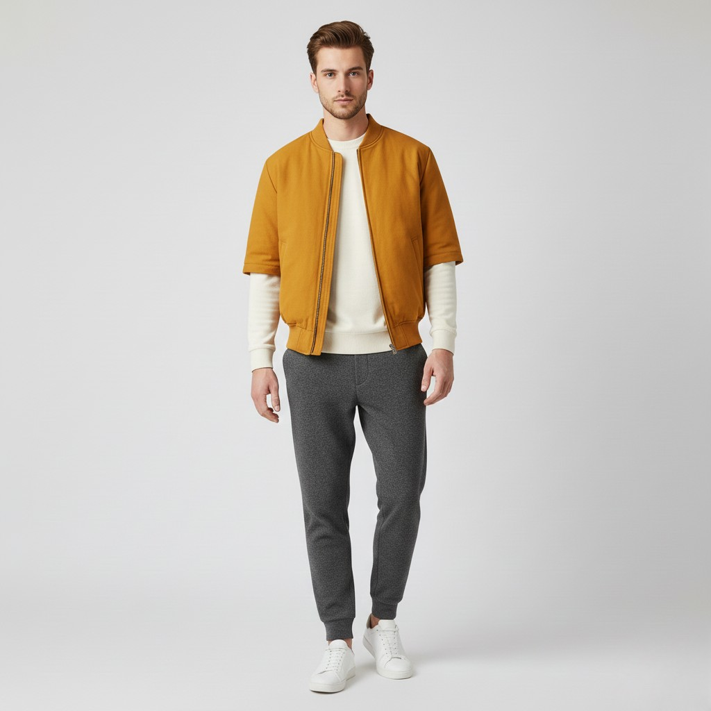 Half-sleeve Blouson Jacket