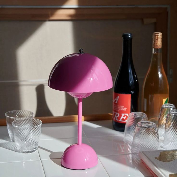Cordless Acrylic Mushroom Table Lamp