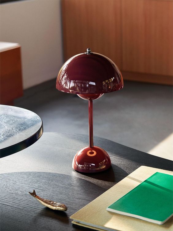 Cordless Acrylic Mushroom Table Lamp