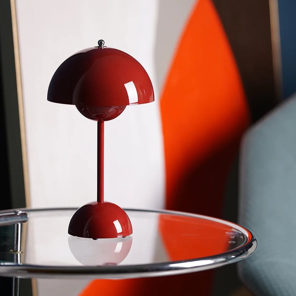 Cordless Acrylic Mushroom Table Lamp