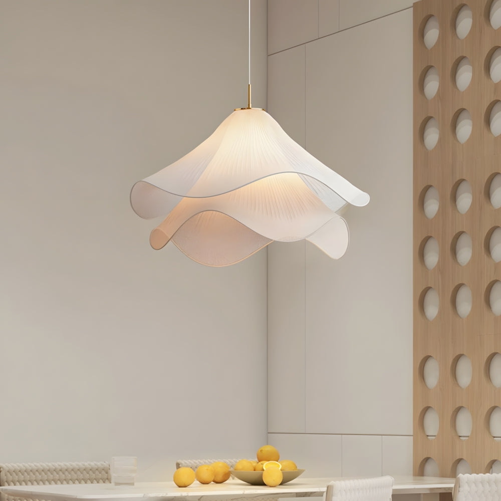 Floral Fabric Pendant Light