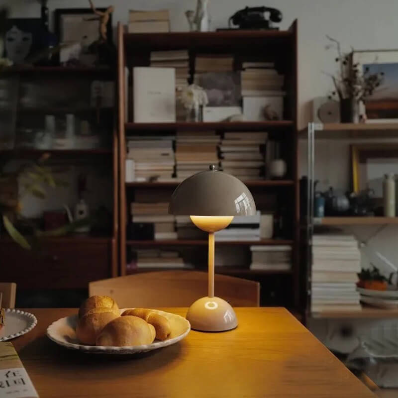 Cordless Acrylic Mushroom Table Lamp