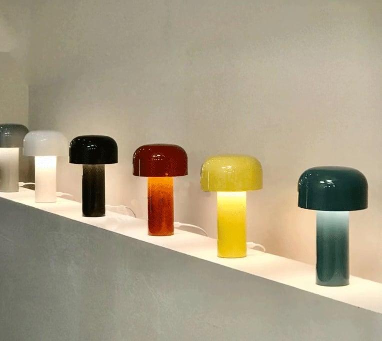Cordless Mushroom Lamp USB Rechargeable