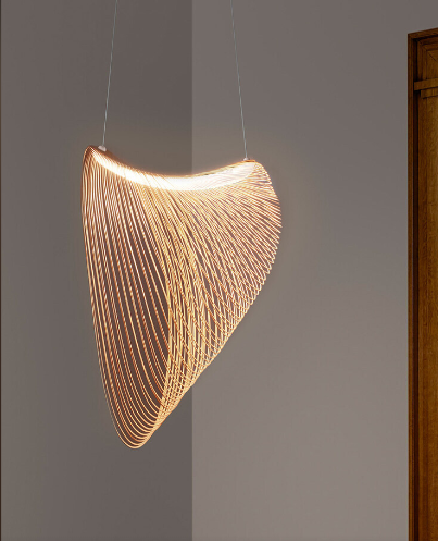 Modern Natural Wood Pendant Light