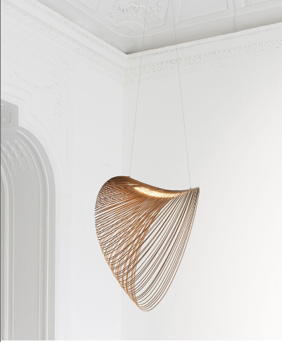 Modern Natural Wood Pendant Light